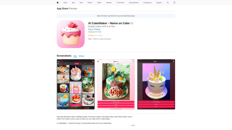 AI CakeMaker: Name on Cake
