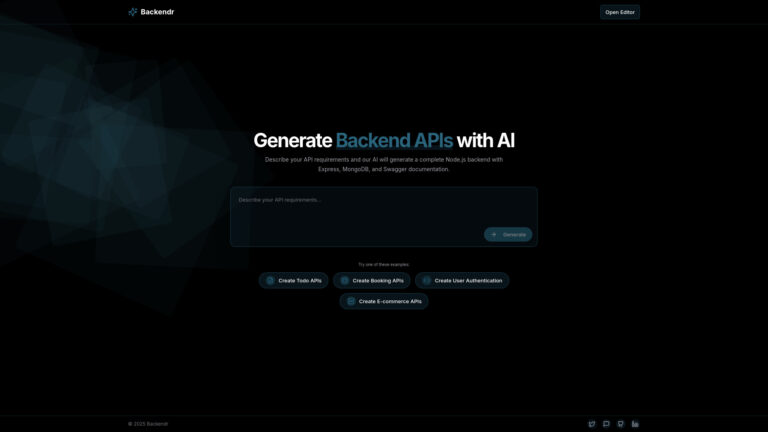 Backendr ai