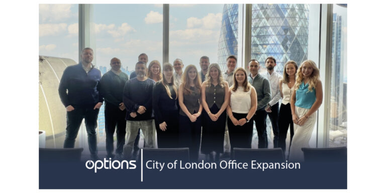 Options rozszerza obecność w Londynie o nowe biuro miejskie przy 100 Bishopsgate