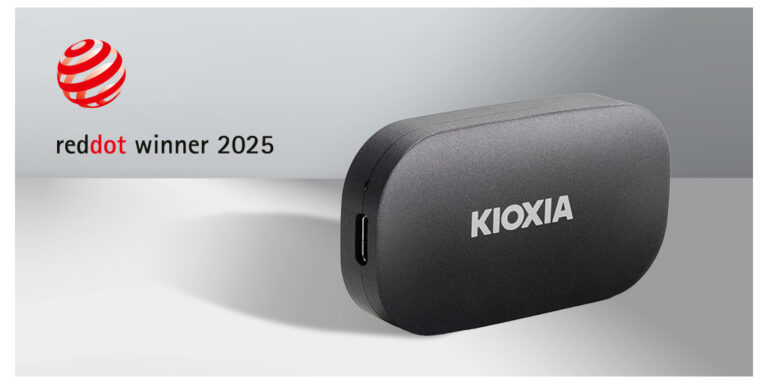 Przenośny dysk SSD firmy Kioxia zdobywa nagrodę Red Dot Design Award za wzornictwo produktu 2025