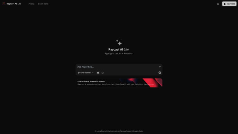 Raycast AI Lite