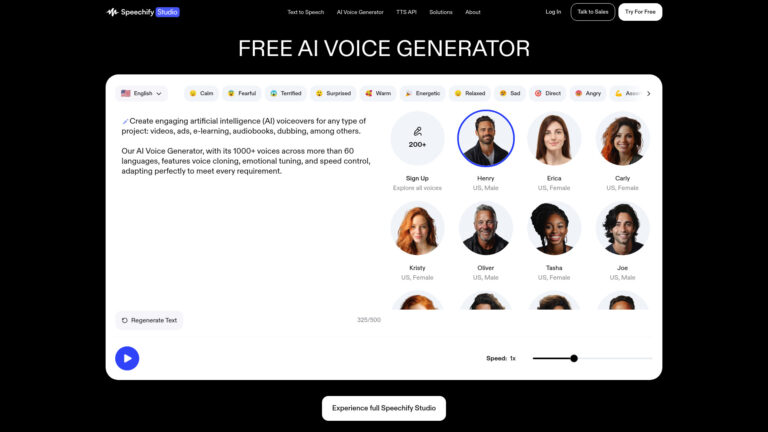 Speechify Studio - AI Voice Generator
