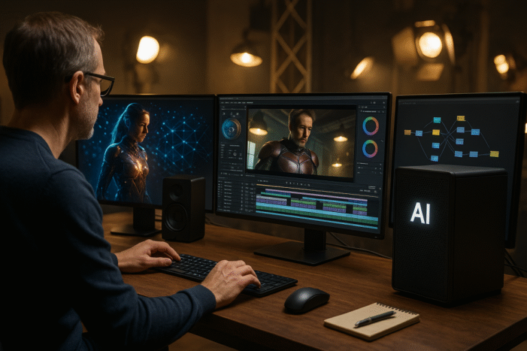 Jak stacje robocze oparte na sztucznej inteligencji zmieniają zasady produkcji w Hollywood