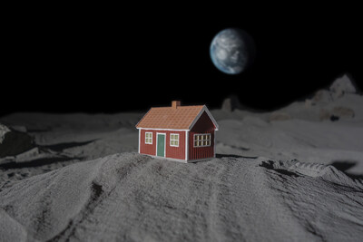 Moonhouse: Pierwszy dom na Księżycu – Szwedzki czerwony domek ma wylądować 5 czerwca