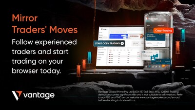 Vantage uruchamia Copy Trading na stronie internetowej Portalu Klienta z bonusem depozytowym dla użytkowników*